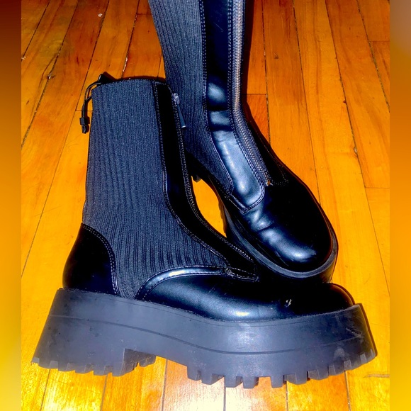 Zara Flat Sock Ankle boot - Picture 1 of 6